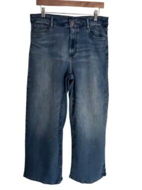 J. Jill High Rise Full Leg Crop Jeans 12